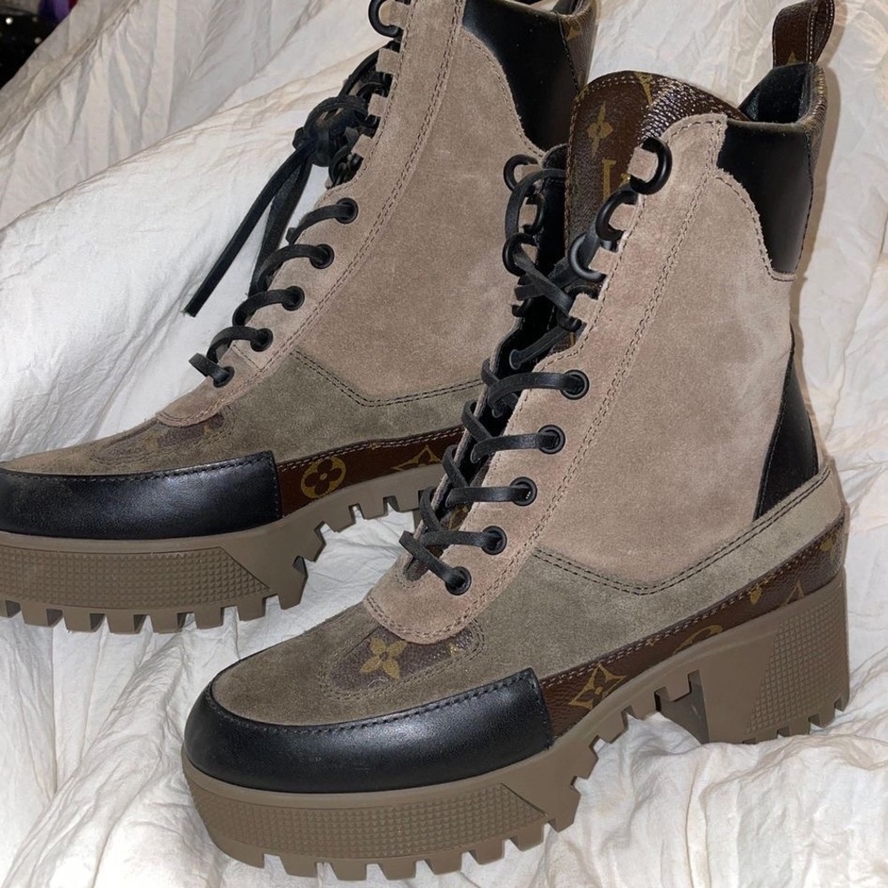 Louis Vuitton combat boots